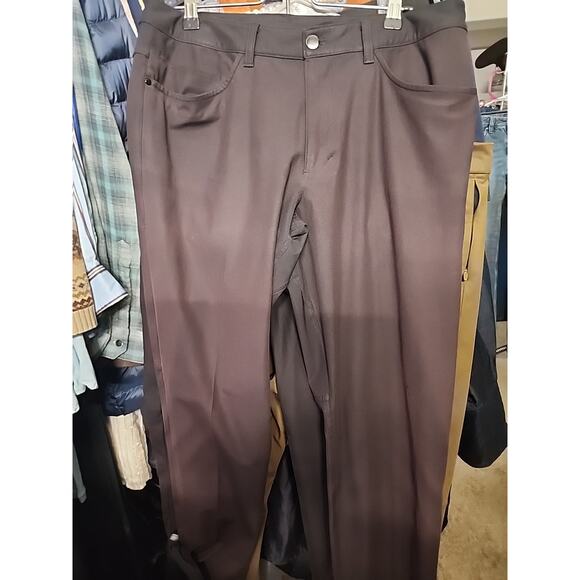 Lululemon Men's ABC Pant 30" Inseam Warpstreme Black/Brown Fade Sz 32 - Picture 8 of 9